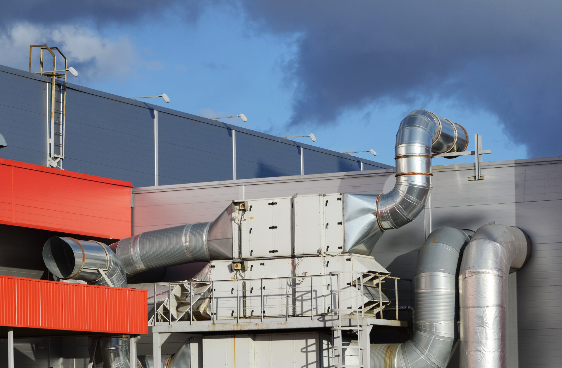 Industrial steel air conditioning and ventilation systems